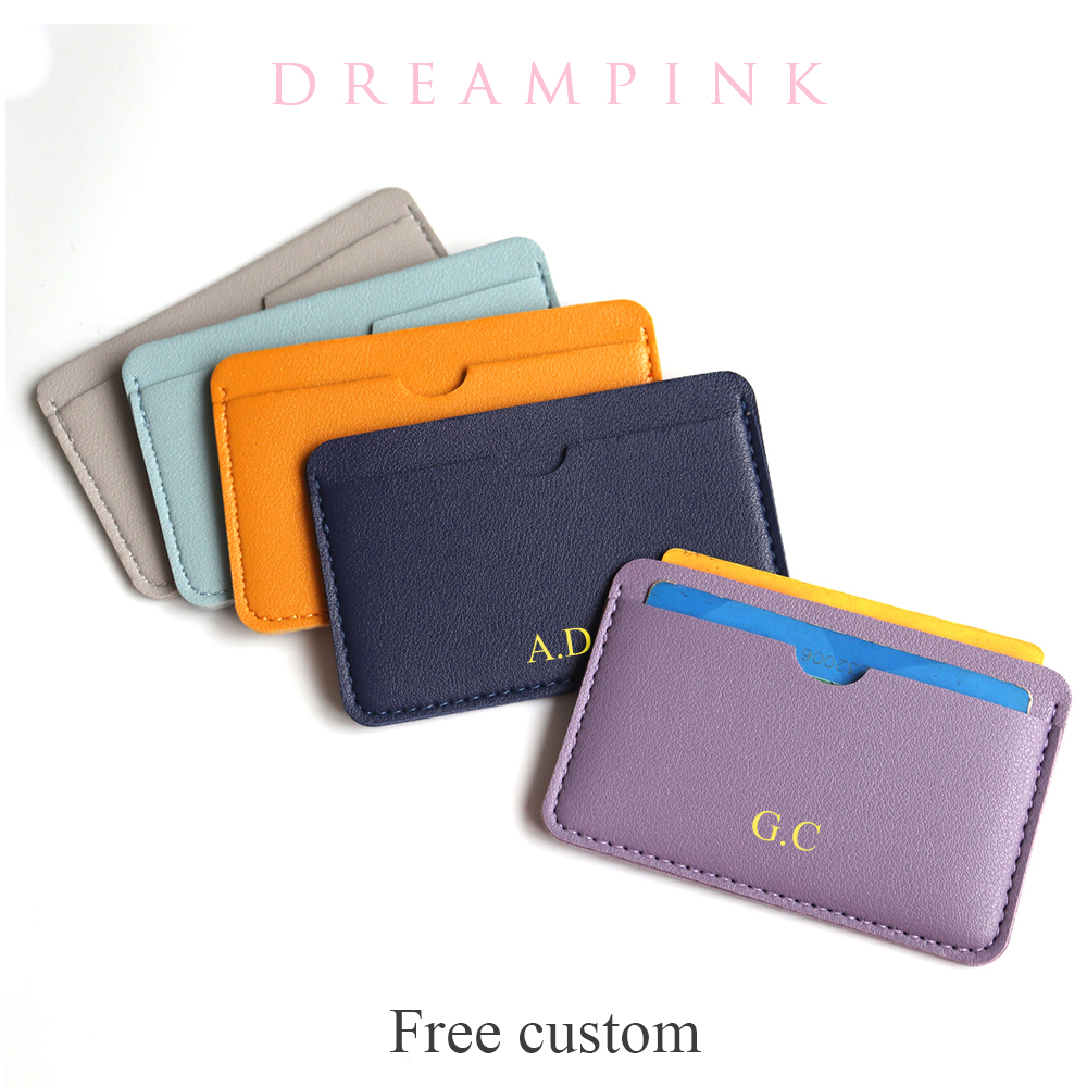 Card Top Loader - Tarjetero pequeño con logotipo personalizado, billetera